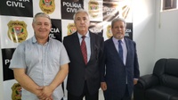 Presidente e vice da Câmara acompanham transmissão de cargo ao novo delegado seccional de São João da Boa Vista 